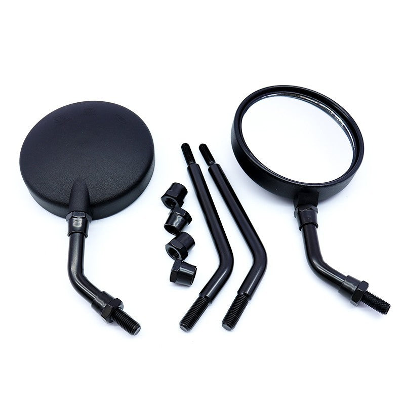 Motorcycle modification rearview mirror Japanese mirror round mirror reversing reflector can be changed lever