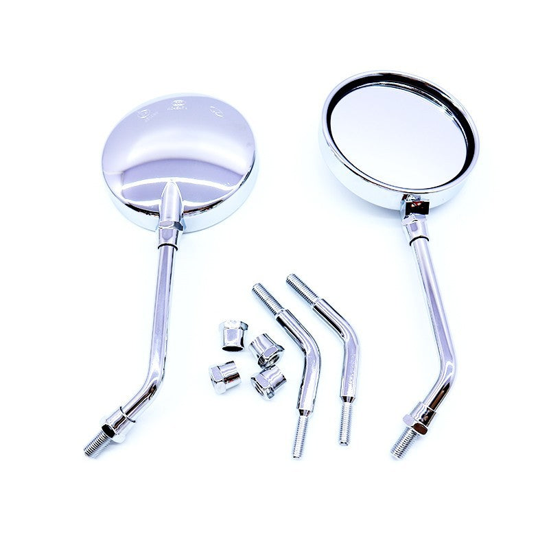 Motorcycle modification rearview mirror Japanese mirror round mirror reversing reflector can be changed lever